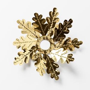 Star Shape Gold Candle Stick Holder Heat Resistant Home Decoration <b>Christmas</b> Use - Product Image 2