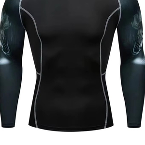 Servicios OEM ODM, Camiseta de Manga Larga Transpirable de Spandex y Poliéster, Ajustada, para Hombre, Protección UV, Talla Adulto, en Venta - Product Image 3