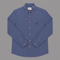 Chemises décontractées à manches longues en coton et lin de qualité supérieure pour hommes, surplus en gros |   Chemises d'affaires de couleur unie en stock