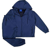 Ensemble de survêtement coupe-vent personnalisé avec logo pour homme, en nylon, motif uni, coupe-vent, pour l'automne, vente en gros, OEM