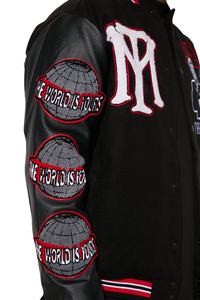 Veste de sport pour homme de haute qualité, à capuche, à fermeture éclair, à manches longues, en chenille, avec broderie de lettres - Product Image 4