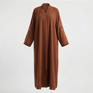 Último Diseño de Abaya Personalizada para Mujer, Alta Calidad, Bajo MOQ, Precio Accesible, Ropa Modesta y Cómoda, Venta al Por Mayor - Product Image 1