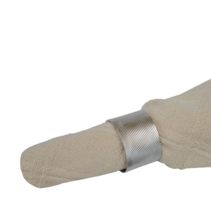 Porte-serviettes de luxe en argent pour la décoration de table, les mariages et les hôtels – Anneaux de serviette design - Product Image 4