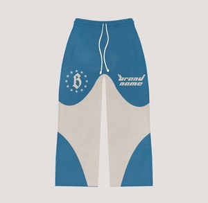 Ensemble de survêtement unisexe à fermeture éclair intégrale avec pantalon large et sweat à capuche balaclava, imprimé graphique premium, style streetwear, personnalisable avec votre marque - Product Image 5