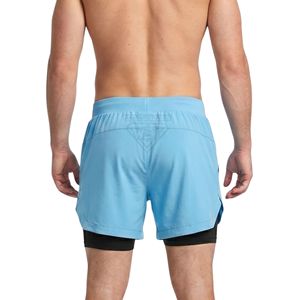 Fitness <b>Men</b> Double Layer <b>Compression</b> Gym <b>Shorts</b> Quick Dry Moisture Wicking Running Training Athletic <b>Shorts</b> - Product Image 2