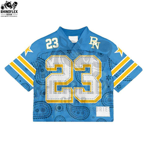 Maillot Streetwear Coupe Boxy Col V Respirant en Polyester Personnalisable par Sublimation – Vente en Gros - Product Image 3