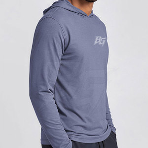 Durable Premium Sportswear <b>Running</b> <b>Hoodies</b> Regular Fit Soft Fabric Breathable Eco-Friendly Spring Embroidered for Exercise - Product Image 2
