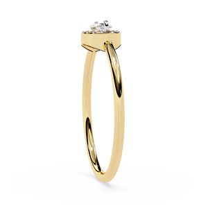 Anillo de compromiso, aniversario o boda de oro de 10k, 14k o 18k para mujer, con diseño clásico en forma de marquesa y diamante talla marquesa. - Product Image 5