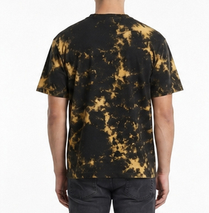 Camiseta de Manga Corta con Estampado Tie-Dye para Hombre, Corte Regular, Cuello Redondo, Estilo Urbano, Jersey de Algodón - Product Image 4