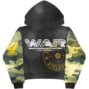 Camouflage Sleeve Vintage Washed Casual Streetwear Men Graphic <b>Full</b> <b>Zip</b> Hoodie Premium Quality Best Selling Men Zipper <b>Hoodies</b> - Product Image 4