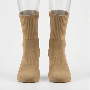 ML140 Athletic Crew Wholesale <b>Sports</b> <b>Socks</b> <b>Mens</b> Grip Breathable Running Gym Fitness Performance Durable Customized Color Pairs - Product Image 1