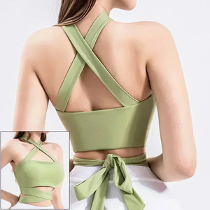 Women Gym Sports <b>Bra</b> Comfortable Breathable <b>Stretch</b> Nylon Spandex Fitness Apparel OEM Custom Wholesale Manufacturing Service - Product Image 4