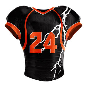 Camiseta de Fútbol Americano Personalizada para Hombre, Transpirable, con Etiqueta Privada para Fans, de Secado Rápido, con Bordado y Sublimación - Product Image 1