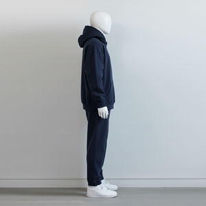 Conjunto Deportivo de Dos Piezas para Hombre, Color Azul Marino, Sudadera con Capucha Holgada y Pantalones Deportivos, Ropa Deportiva Informal - Product Image 3