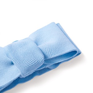 Bandeau en coton bleu clair avec nœud pour enfants, style décontracté et simple, 110 cm, bonne élasticité, écologique, pour mariage et baby shower - Product Image 4