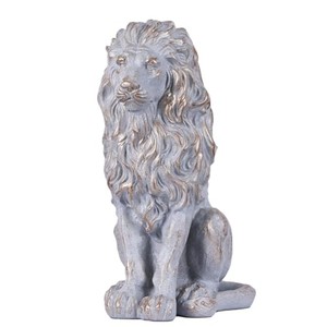 Statue de lion en pierre traditionnelle sculptée à la main |   18x16x28cm Vente en gros de Moradabad, Inde - Product Image 1