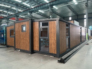 Casa Container Espandibile a Doppia Ala da 20 Piedi, Villa Prefabbricata Mobile, Struttura in Pannelli Sandwich di Acciaio Estensibile, Casa di Campagna per Esterni - Product Image 2