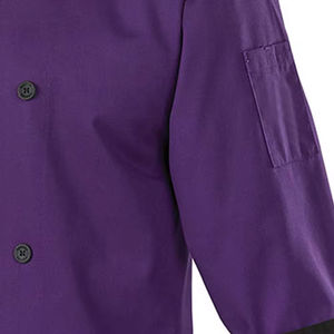 Chaquetas de Chef para Hombre de Algodón Transpirable de Color Sólido, MOQ Bajo, Alta Calidad, Elegantes, Personalizables, Servicio OEM - Product Image 3