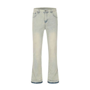Jean moderne en tissu extensible pour un style de vie actif et confortable, pantalon pour homme lavé - Product Image 1