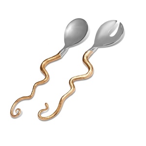 ชุดช้อนสแตนเลสสตีลทำด้วยมือแบบพรีเมี่ยมสำหรับ2024 2ชิ้นผู้ผลิตขายส่ง - Product Image 1