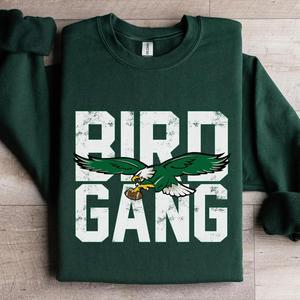 Sudadera Unisex Extra Grande de Algodón 100% con Estampado Digital Bordado de Bird Gang Winter - Product Image 2