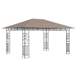 Gazebo Taupe 0.6 Oz/ft2 13.1 X9.8 X9 con Zanzariera e Pergola - Product Image 2