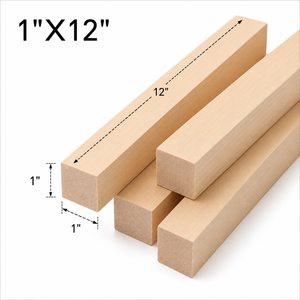 Tiges en bois de peuplier carrées naturelles, bâtons de bricolage de 12 pouces de long pour la menuiserie, la fabrication de meubles, les projets de bricolage, la décoration intérieure, marque EFS - Product Image 2