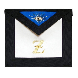 Tablier maçonnique classique en cuir, tablier de maître maçon, insignes maçonniques, tablier brodé fait main avec poche, qualité export - Product Image 2