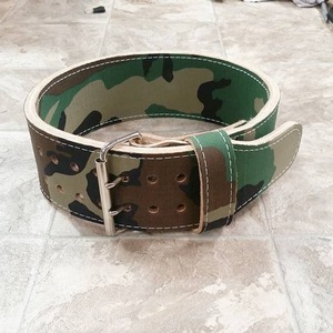Blue Leather <b>Weight</b> Lifting <b>Belt</b> Adjustable Waist Support Buckle Closure Unisex Strength <b>Training</b> Fitness Equipment - Product Image 4