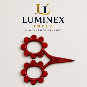 Ciseaux à broder LUMINEX IMPEX Putford blancs, petits, bicolores, à lame arrondie, à poignée courte, pour droitiers, usage domestique - Product Image 3