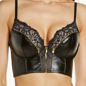 Handcrafted Real <b>Leather</b> Women's Body <b>Harness</b> Bra Custom Size High Support Breathable Yoga Front Strapless Soft Sheepskin - Product Image 5