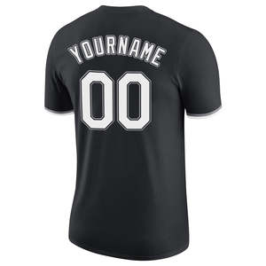 Camiseta de béisbol negra moderna para hombre, camiseta clásica personalizada para equipo, nombre y número personalizados, proveedor OEM, camisetas de malla para hombre al por mayor, EE. UU. - Product Image 4