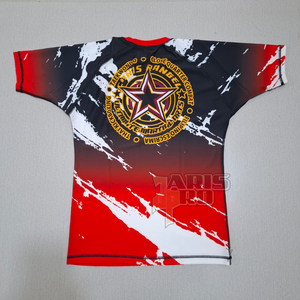Maillot de compression à manches courtes pour MMA BJJ, Rash Guard de grappling, vêtement d'entraînement de combat, personnalisé par sublimation, Rash Guards MMA NOGI BJJ - Product Image 3