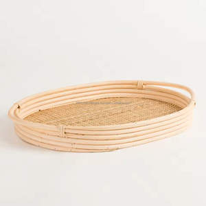 Bandeja de servicio de ratán hecha a mano, proveedor al por mayor, natural, respetuoso con el medio ambiente, decorativo, personalizable, duradero, sostenible, regalo listo - Product Image 3