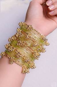 Nouveauté 2026 : Bracelets Ghungroo Jhumki en Verre de Cachemire de Haute Qualité, Scintillants, Écologiques, Multicolores, Idéaux pour Mariages et Fêtes - Product Image 2