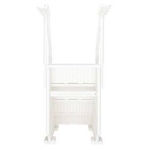 Scaletta per piscina PE 85x68x198cm Bianca - Product Image 2