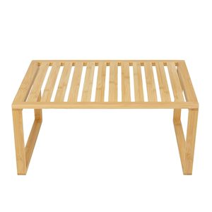 Estante Apilable de Bambú, Paquete de 2, Acabado Natural, Fácil Montaje, 16 x 10 x 1.18 Pulgadas, Organizador de Almacenamiento para Cocina - Product Image 2