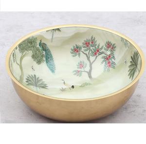 Elegante Tazón para Servir Frutas, Tazón Metálico con Acabado Personalizado, Tazón Decorativo para Servir Bocadillos, Hecho a Mano y Curvado - Product Image 2