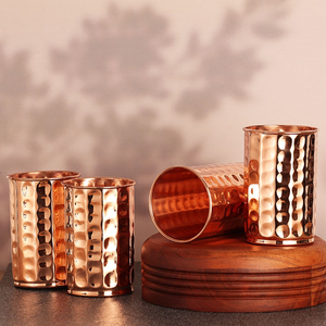 Tasses 100% Cuivre Pur Massif, Grand Gobelet en Cuivre Martelé pour Bière, Lait et Boissons - Product Image 1