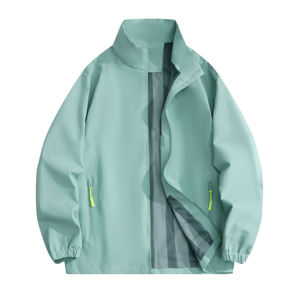 Chaqueta Cortavientos para Senderismo, Personalizable, con Cuello Alto, Delgada, Informal, Unisex, Impermeable y Resistente al Viento - Product Image 2