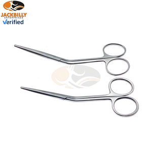 กรรไกรตัดจมูก JACKBILLY Heymann สำหรับหู คอ จมูก ทำจากเหล็กกล้าไร้สนิม เครื่องมือผ่าตัดสำหรับการผ่าตัดหู คอ จมูกอย่างแม่นยำ ใบมีดคม ออกแบบตามหลักสรีรศาสตร์ ใช้งานง่าย ได้รับมาตรฐาน CE - Product Image 1