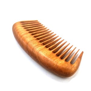 Peine de Barba Ovalado de Bambú y Sándalo de Alta Calidad para Hombre, con Logotipo Láser, Masajeador de Barba, Peine de Bolsillo de Madera, Artesanía Natural - Product Image 5