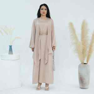 Abaya Musulmana Moderna de Encaje de Lujo para Mujer, Estilo Dubái, Informal, Modesta, Islámica, Ligera, Vestido Diario - Product Image 3