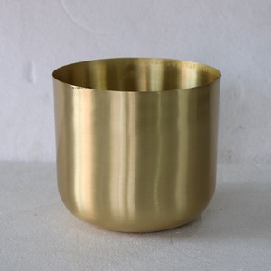 Luxury Custom Brass <b>Candle</b> Jars for <b>Candle</b> Making Gold Copper Containers Vessel for Home Decoration and <b>Candle</b> - Product Image 1