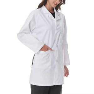Blouses de laboratoire blanches Saint Style en gros, fines, pour hommes et femmes, uniformes d'hôpital pour médecins, infirmières, pharmaciens, à manches longues - Product Image 1
