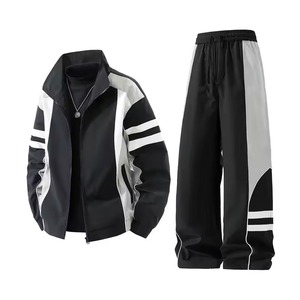 Conjunto Deportivo Personalizado de Verano para Hombre, Chaqueta Cortavientos y Pantalones de Chándal de Nylon y Poliéster, Traje de Dos Piezas - Product Image 6