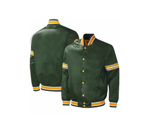 Top Trending Custom Logo Satin <b>Varsity</b> <b>Jackets</b> for Women High Quality <b>Plain</b> Blank Breathable for Autumn Season - Product Image 6