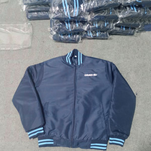 Usa Men's Casual Bomber <b>Jackets</b> Embroidery Customizable Stand <b>Collar</b> Winter Windbreaker Padded <b>Jacket</b> For Outdoor Streetwear - Product Image 1