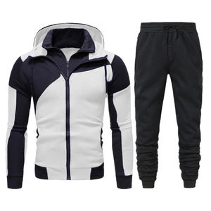 Prix de gros – Survêtements personnalisés pour hommes avec capuche en polyester – Tenues de sport et de jogging – Ensembles de survêtements personnalisés 2 pièces - Product Image 1
