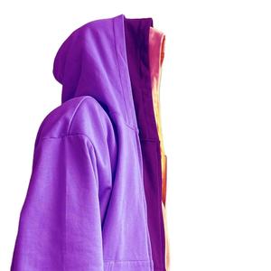 เสื้อฮู้ดมีซิป3ตัวสำหรับผู้ชายเสื้อมีฮู้ดโอเวอร์ไซส์ผ้าคอตตอนขนาดใหญ่ออกแบบโลโก้ได้ตามต้องการ - Product Image 3